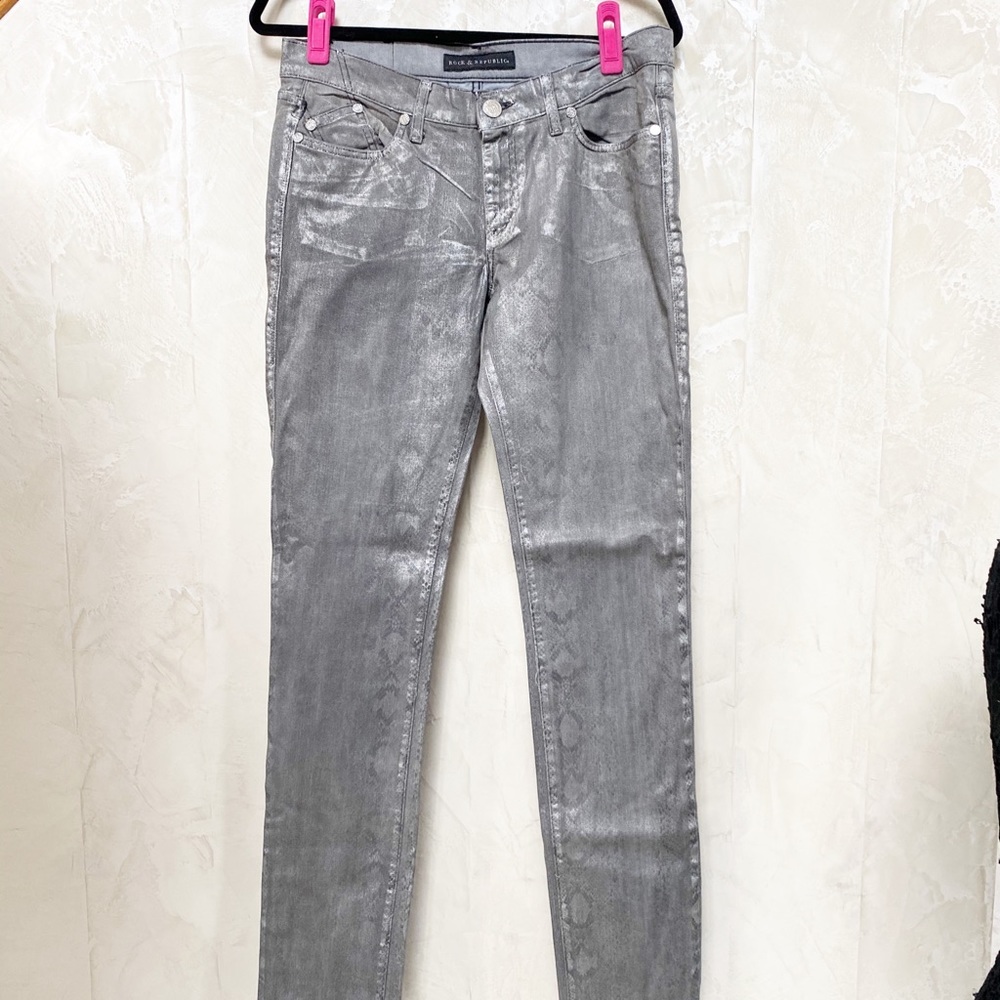 Rock & Republic Silver Toned Jeans